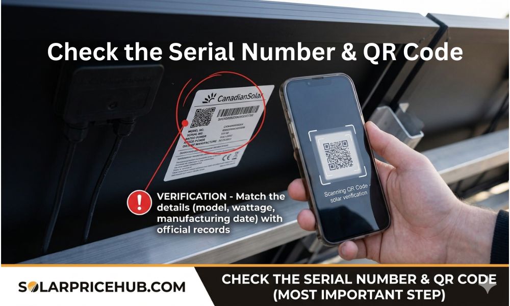 Check the Serial Number & QR Code (Most Important Step)