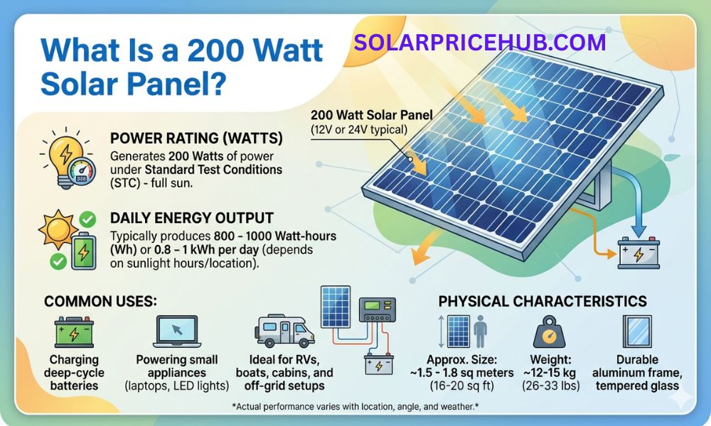 What Is a 200 Watt Solar Panel?