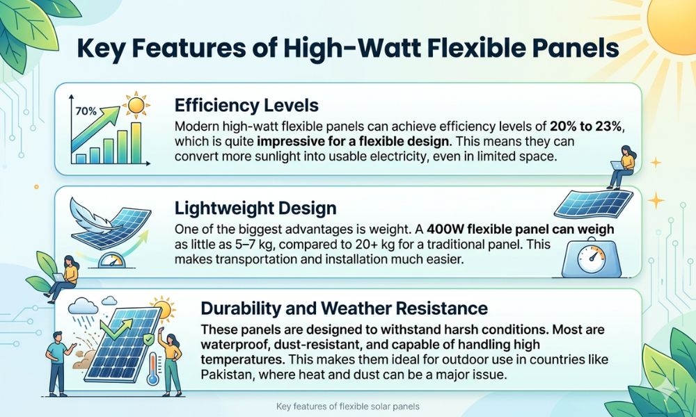Highest Watt Flexible Solar Panels