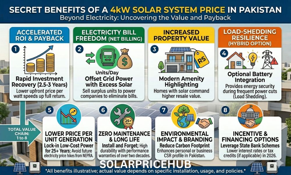Secret Benefits Of a 4kw Solar System Price in Pakistan