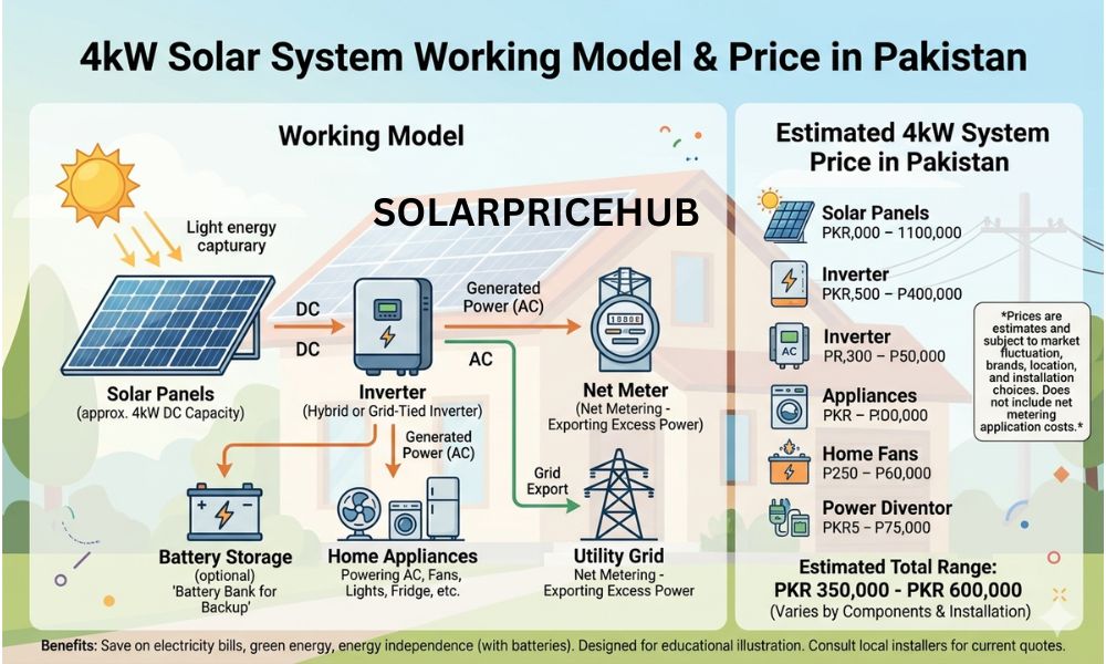 4kw Solar System Price in Pakistan