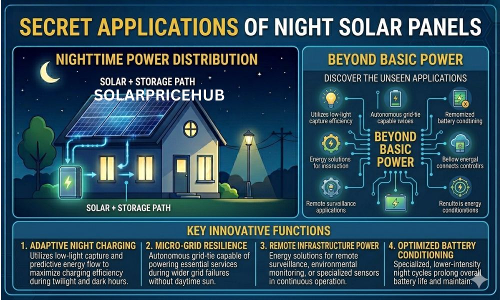 Secret Applications of Night Solar Panels