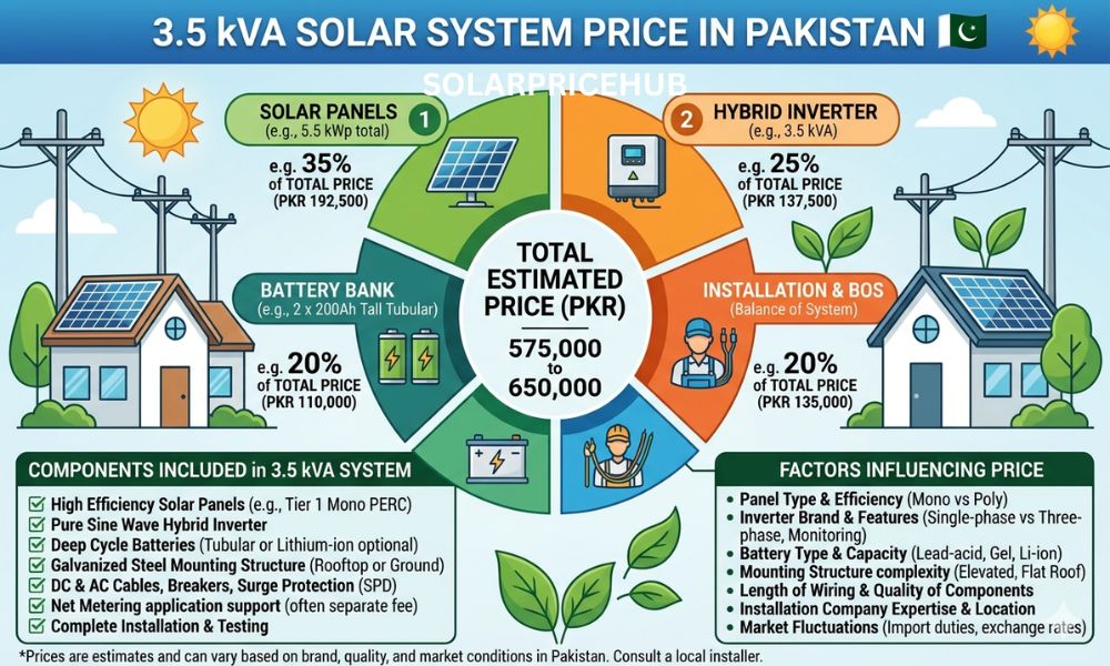 3.5 kVA Solar System Price in Pakistan