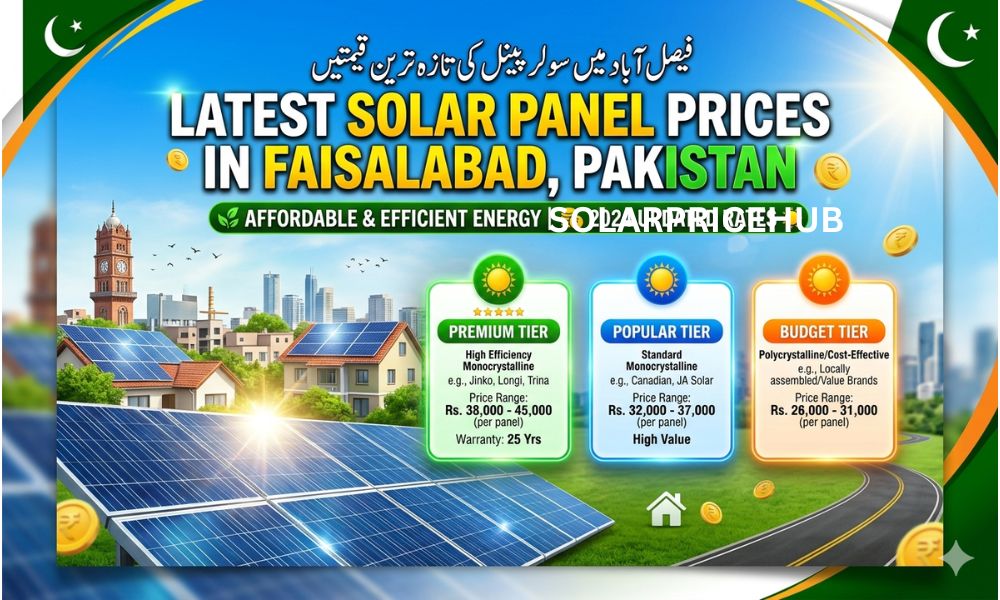 Latest Solar Panel Prices in Faisalabad