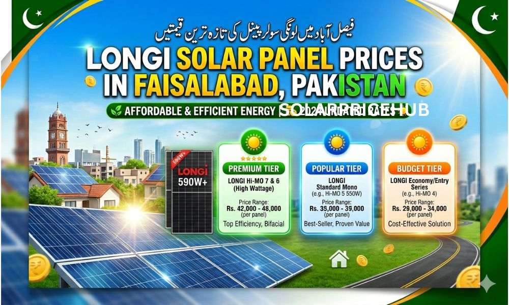 LONGI Solar Panel Prices in FAISALABAD 
