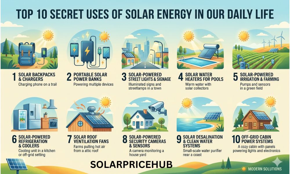 Top 10 Secret Uses Of Solar Energy in Our Daily Life