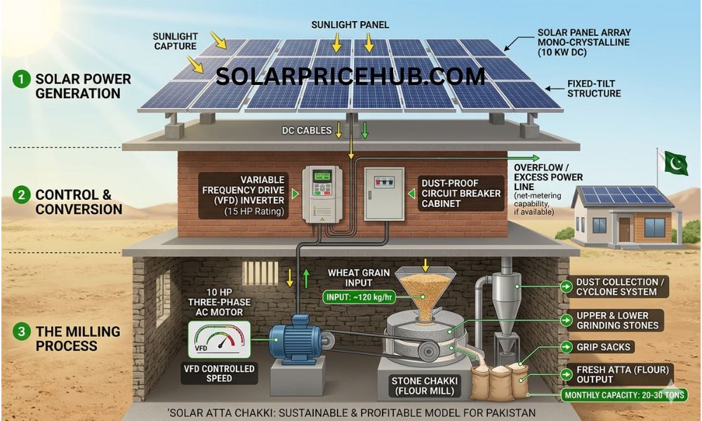 Solar Atta Chakki Price in Pakistan