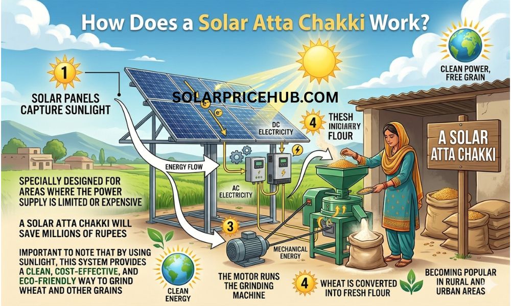 How Does a Solar Atta Chakki Work?