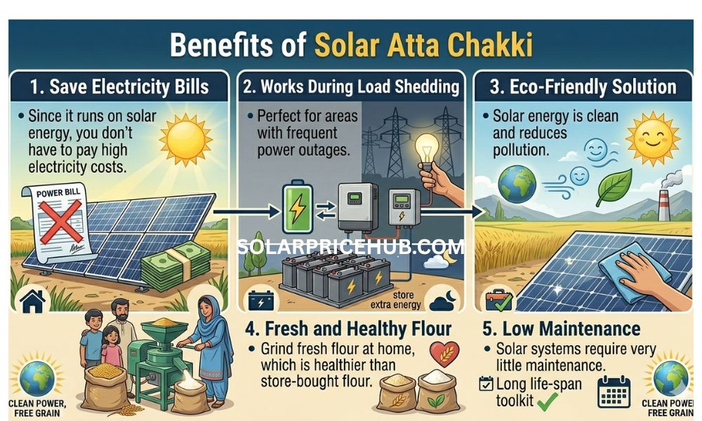 Benefits of Solar Atta Chakki