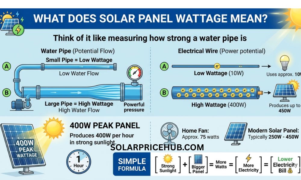 What Does Solar Panel Wattage Mean?