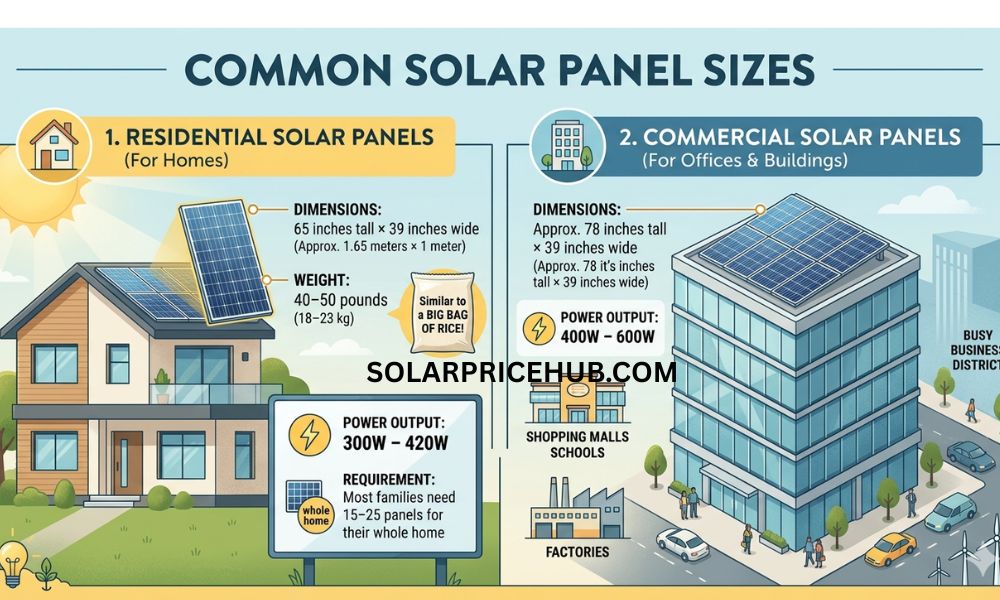 Common Solar Panel Sizes