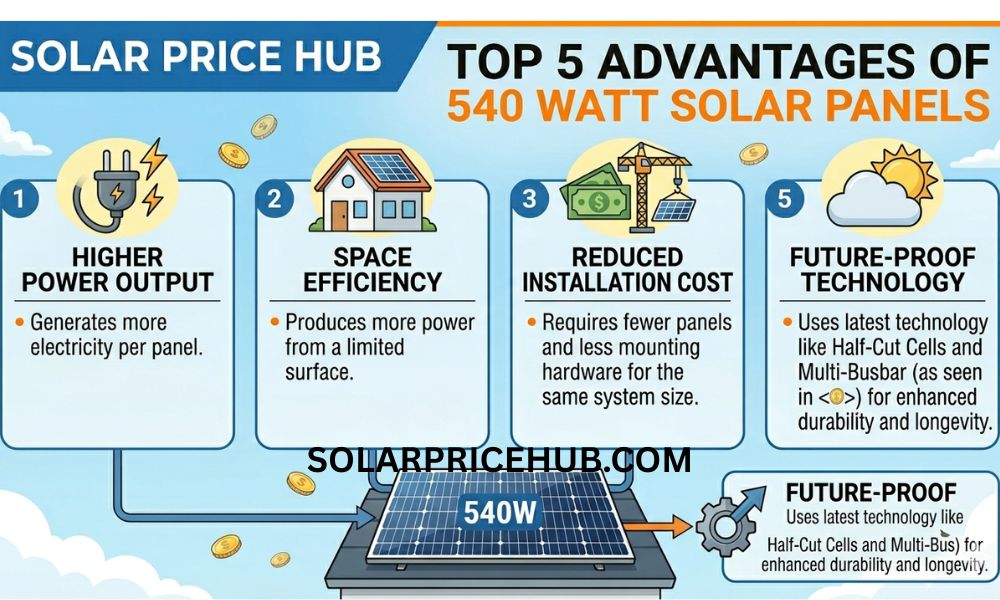Top 5 Advantages of 540 Watt Solar Panels