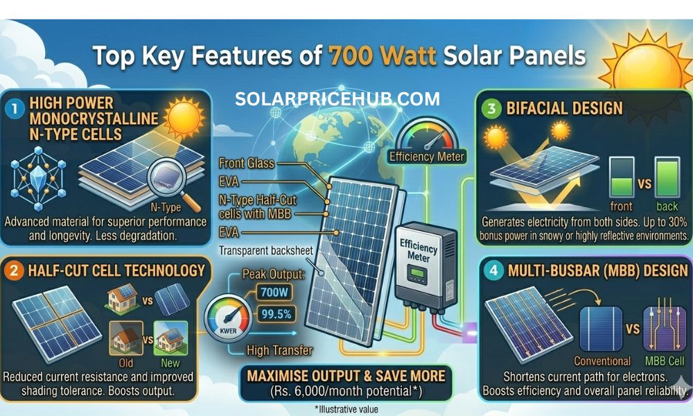 Top Key Features of 700 Watt Solar Panels