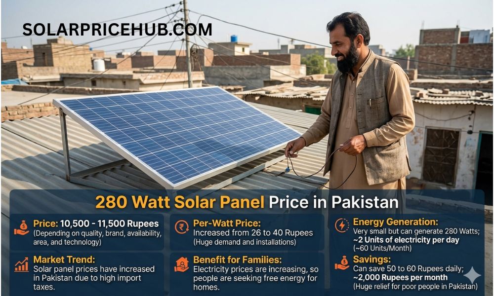 280 Watt Solar Panel Price in Pakistan