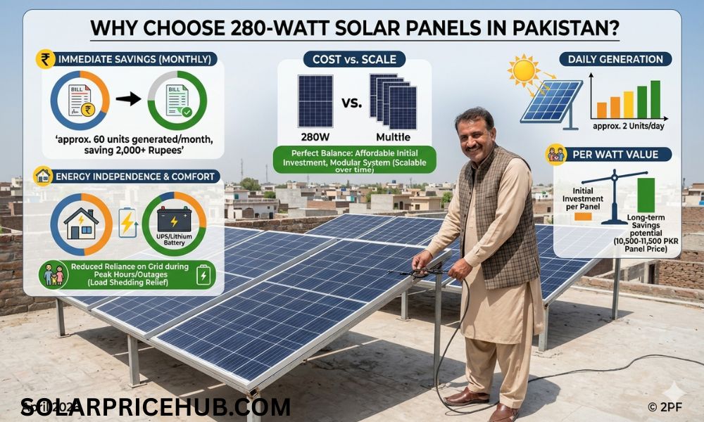 Why Choose 280 Watt Solar Panels?