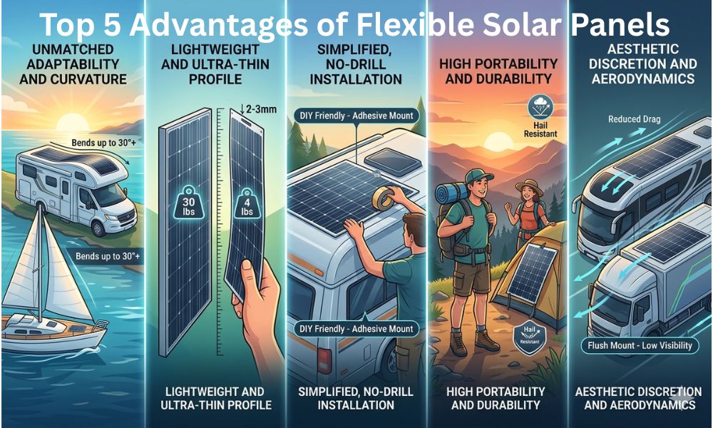 Top 5 Advantages of Flexible Solar Panels
