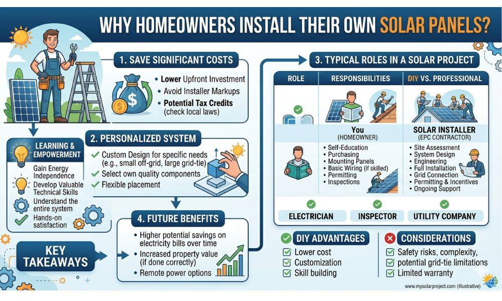 Why Homeowners Install Their Own Solar Panels?