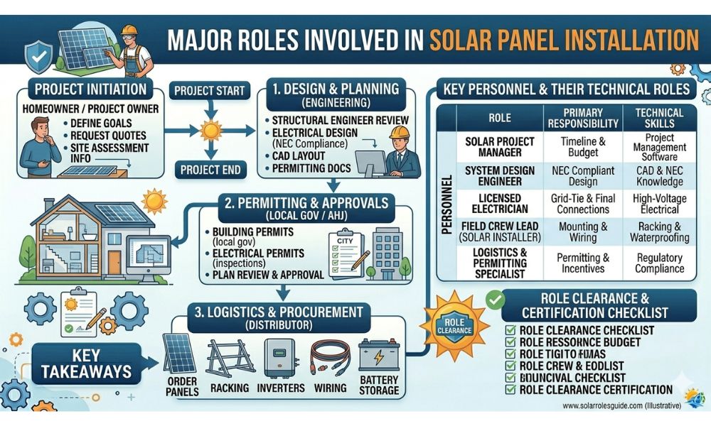 Major Roles Involved in Solar Panel Installation