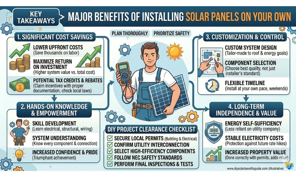 Major Benefits of Installing Solar Panels on Your Own