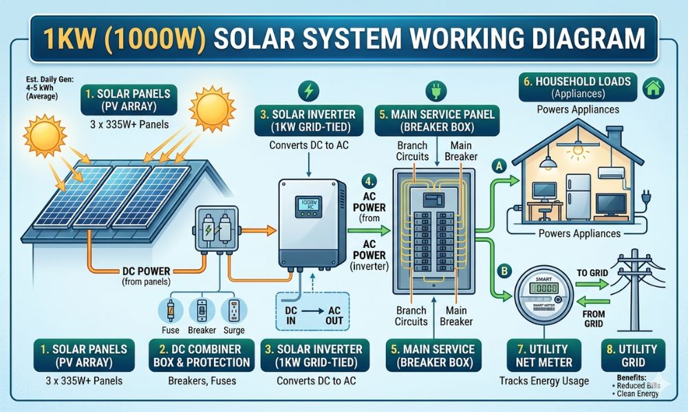 1kw Solar System Price in Pakistan