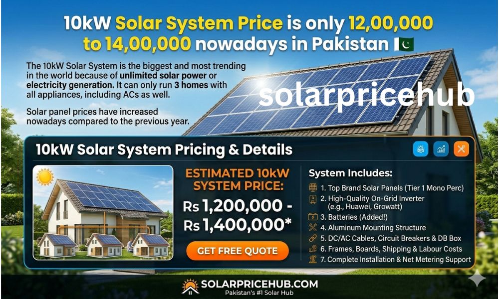 10kW Solar System Price in Pakistan: May Updates