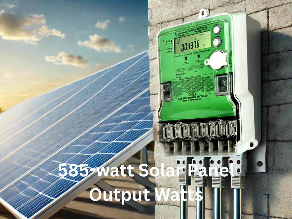 585-watt Solar Panel Output Watts
