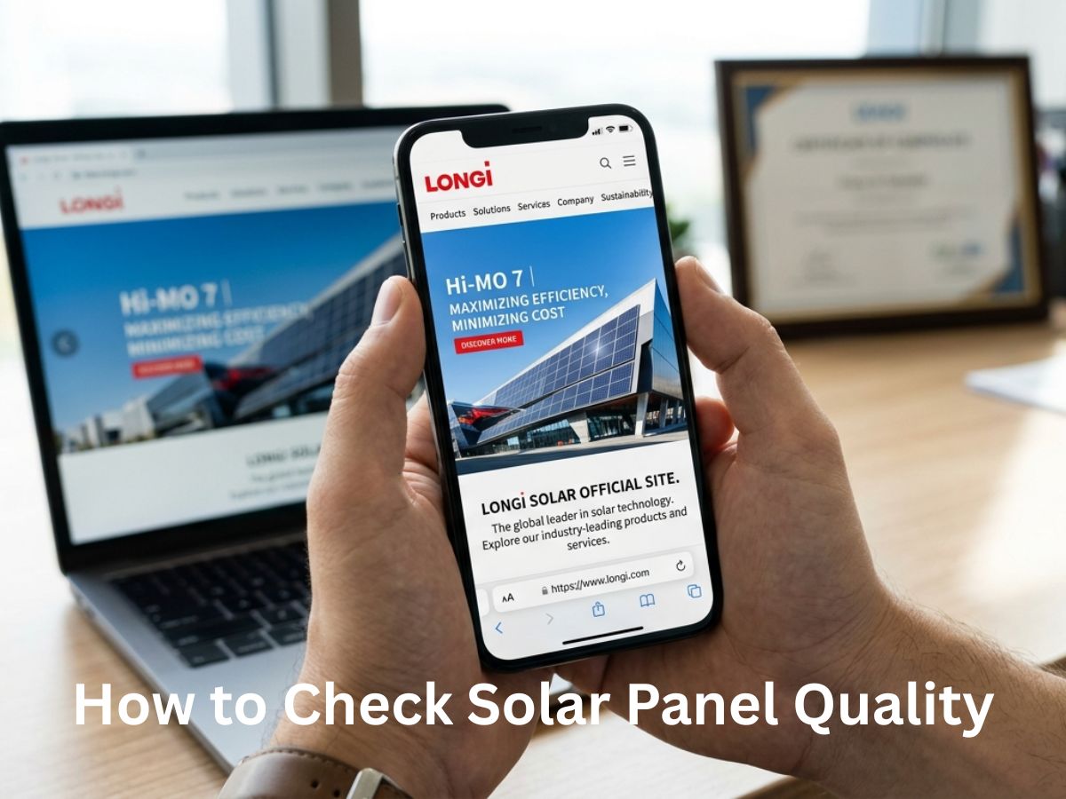 "How to Check Solar Panel Quality
