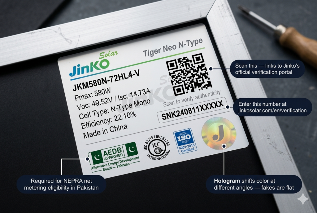 How to Verify a Jinko Panel Before You Buy in Pakistan