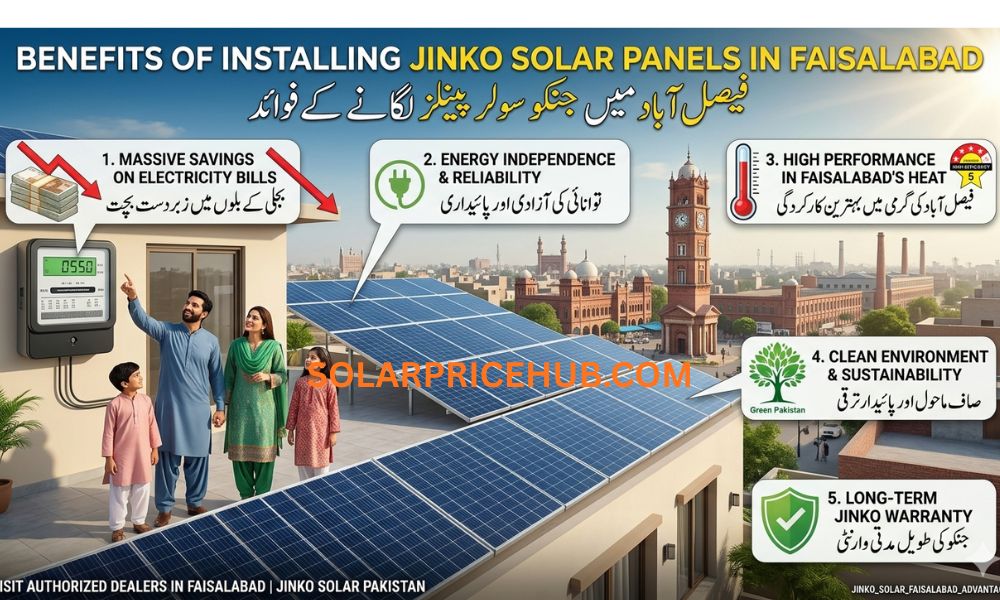 Benefits of Installing Jinko Solar Panels in Faisalabad
