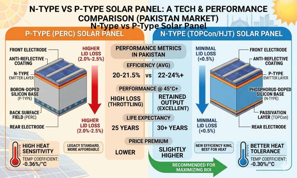N-Type vs P-Type Solar Panel