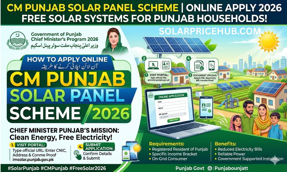 CM Punjab Solar Panel Scheme Online Apply