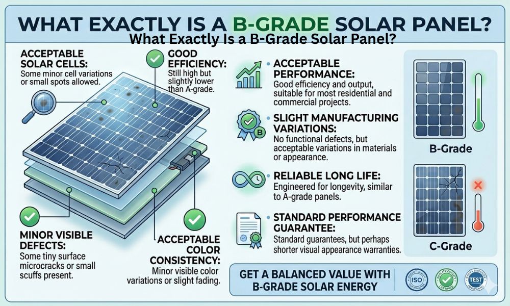 What Exactly Is a B-Grade Solar Panel?