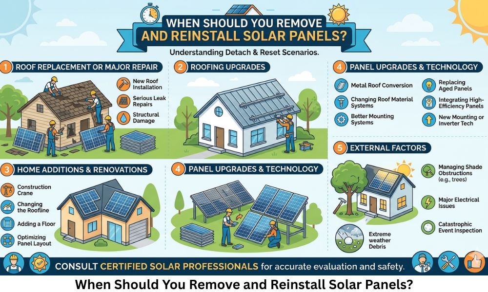 When Should You Remove and Reinstall Solar Panels?