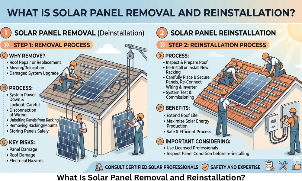 What Is Solar Panel Removal and Reinstallation?