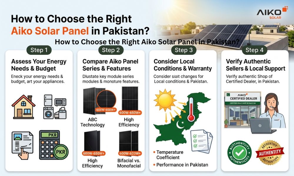 How to Choose the Right Aiko Solar Panel in Pakistan?