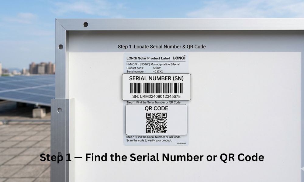 Step 1 — Find the Serial Number or QR Code