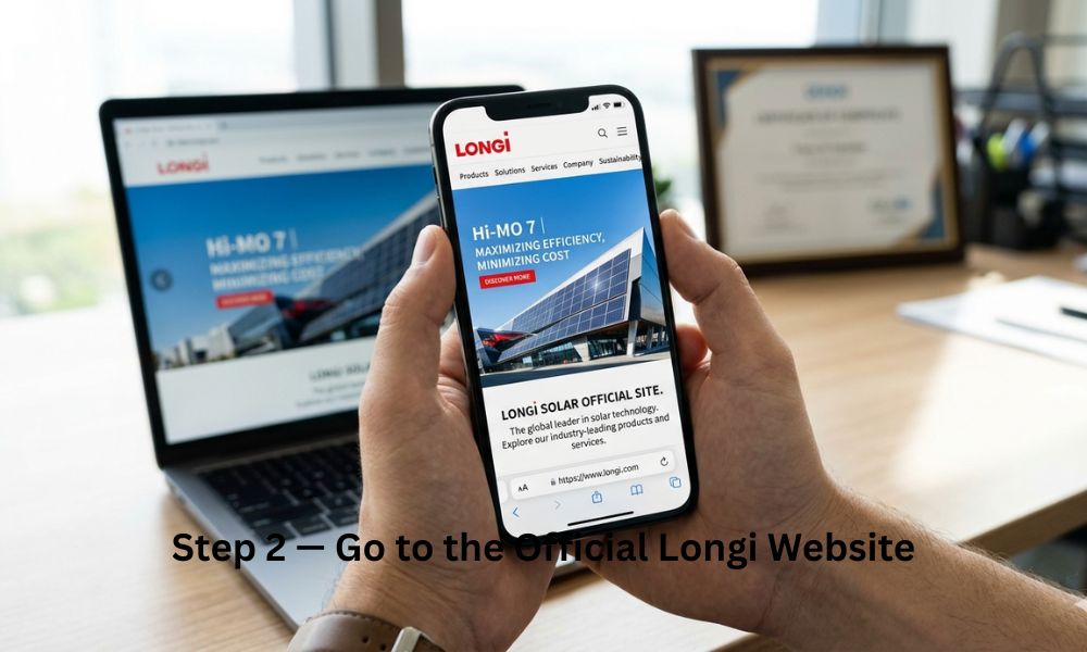 Step 2 — Go to the Official Longi Website