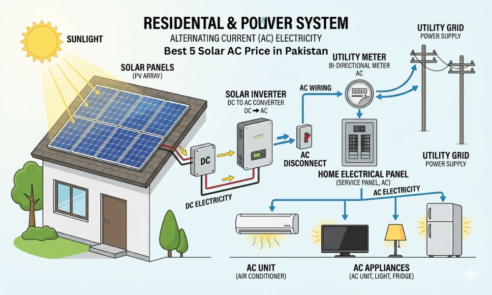Best 5 Solar AC Price in Pakistan