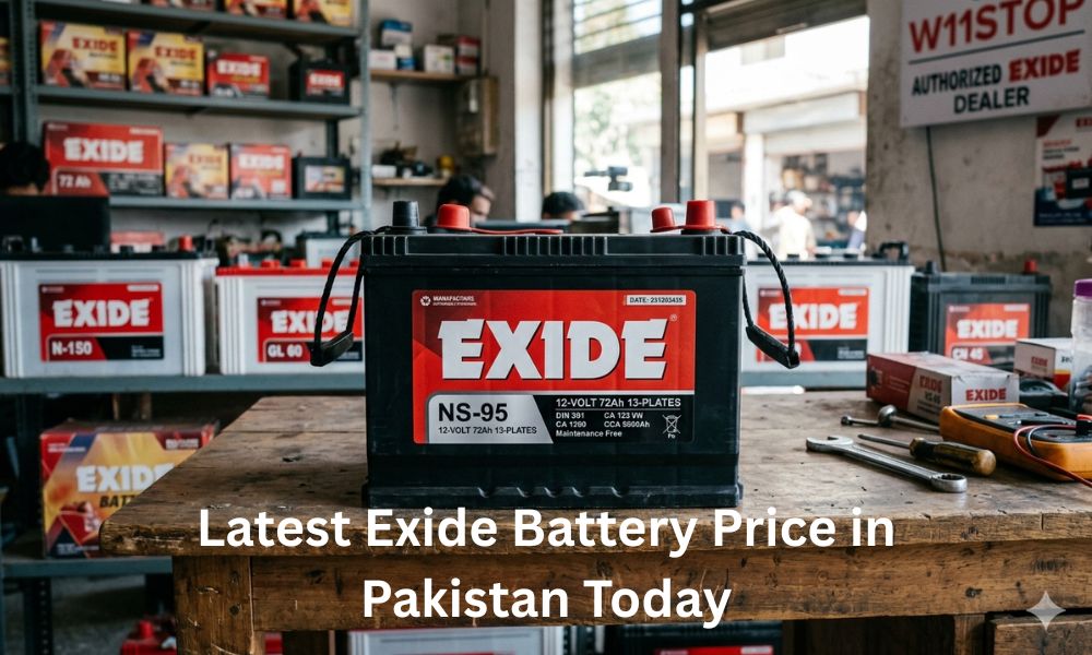 Latest Exide Battery Price in Pakistan Today