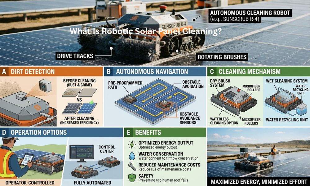 What Is Robotic Solar Panel Cleaning?