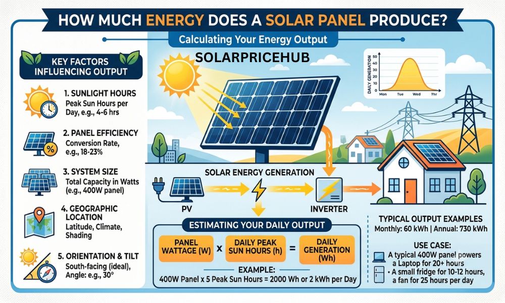 How Much Energy Does a Solar Panel Produce?