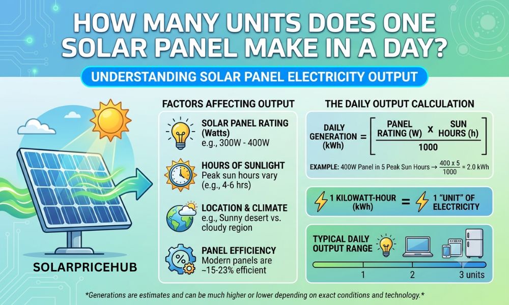 How Many Units Does One Solar Panel Make in a Day?