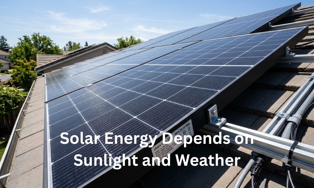 Solar Energy Depends on Sunlight and Weather