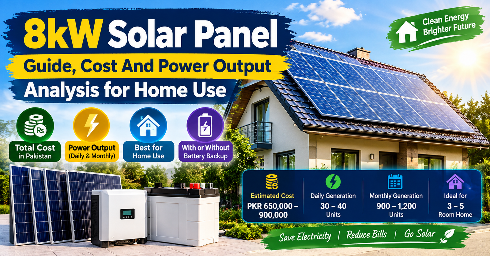 8kW Solar System Cost in Pakistan