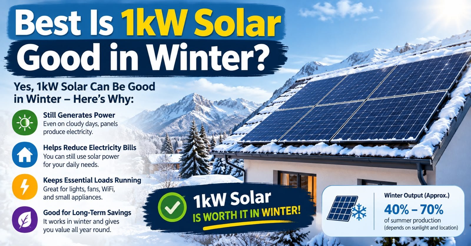 Is 1kW Solar Good in Winter